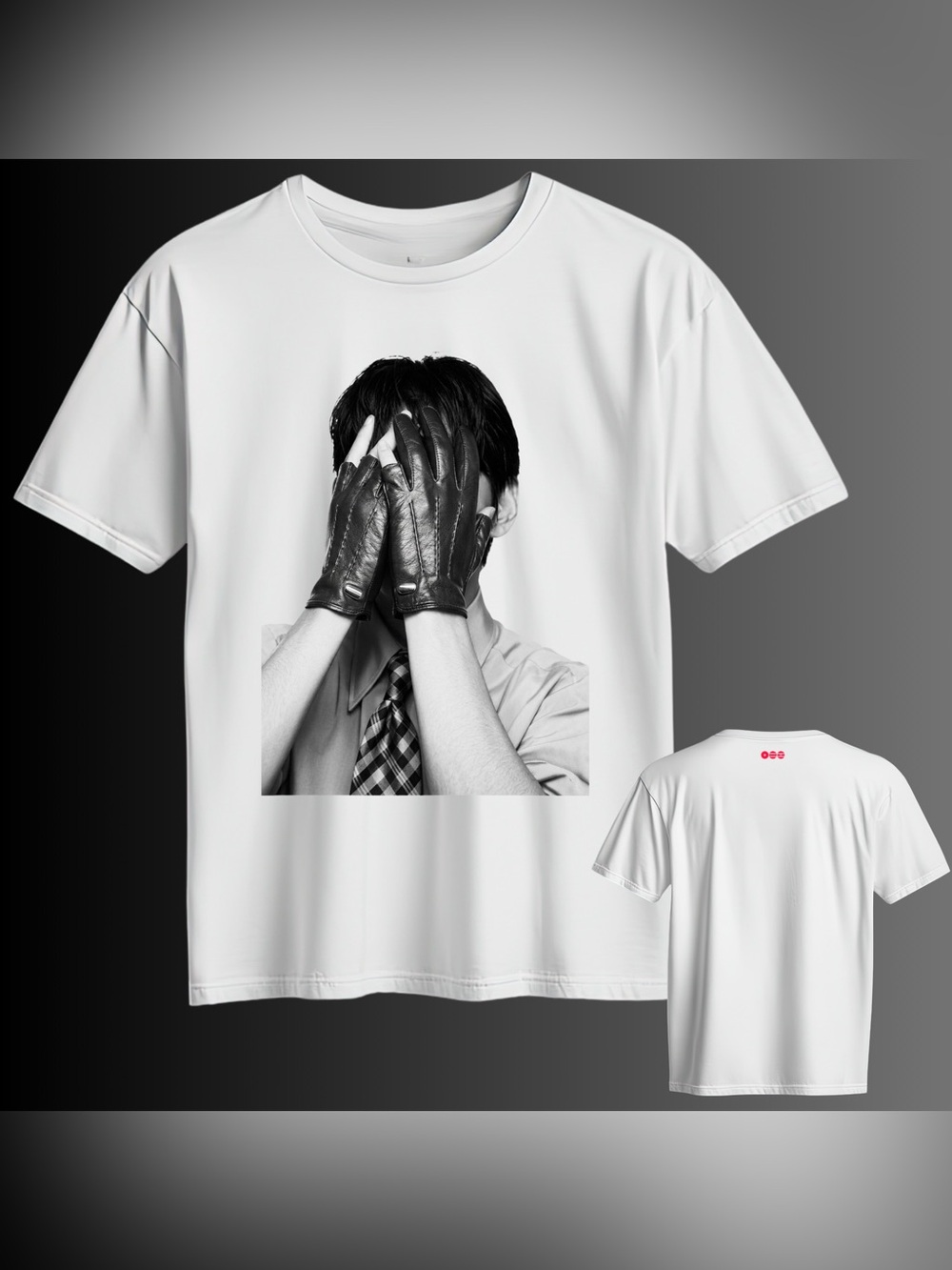 BTS arirang merch concert White Graphic T-Shirt  (D) Taehyung